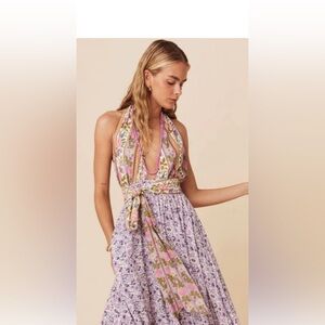 SPELL Sienna Halter Maxi dress size small RARE excellent condition